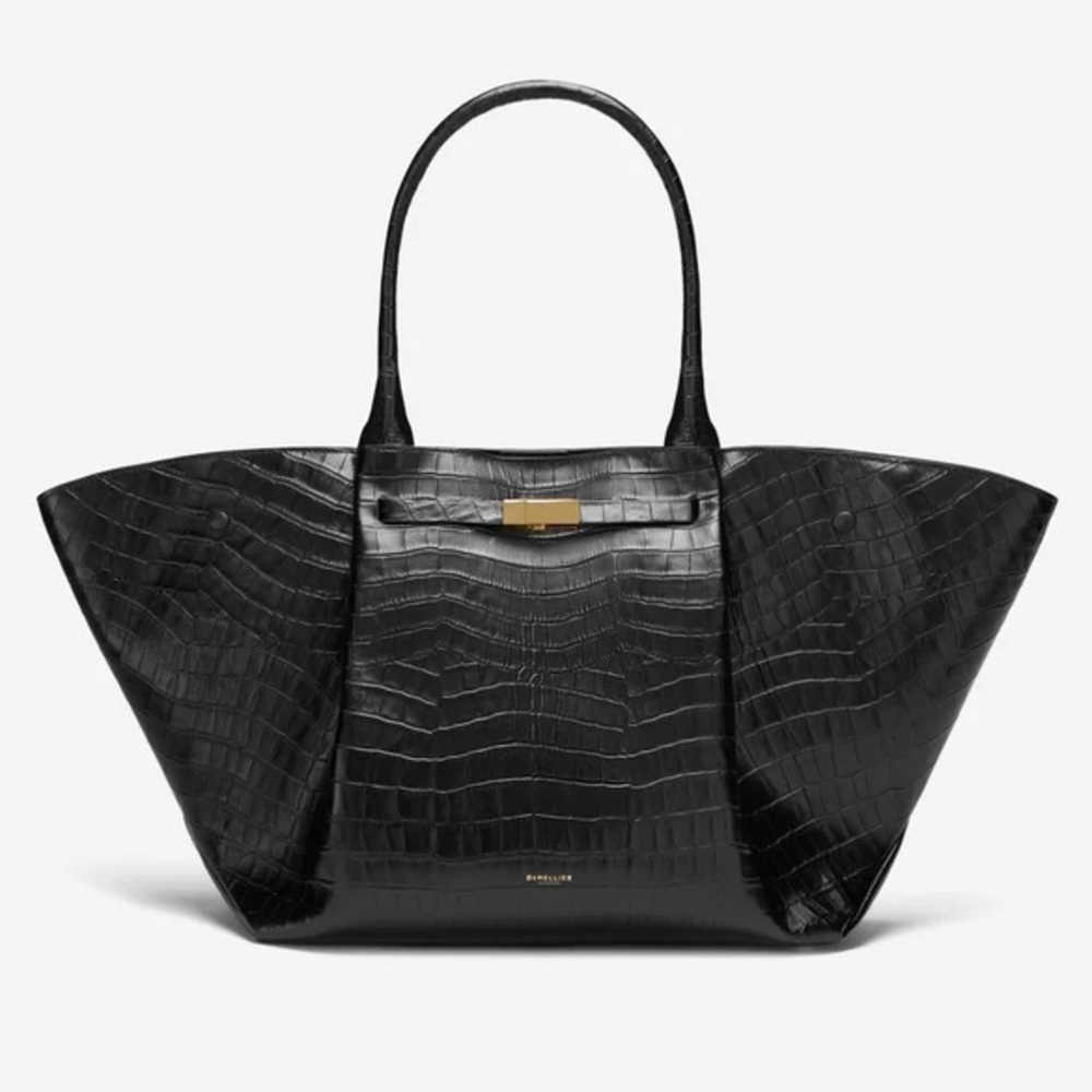 Demellier London | the New York | black croc effect | brand new w/ dust bag